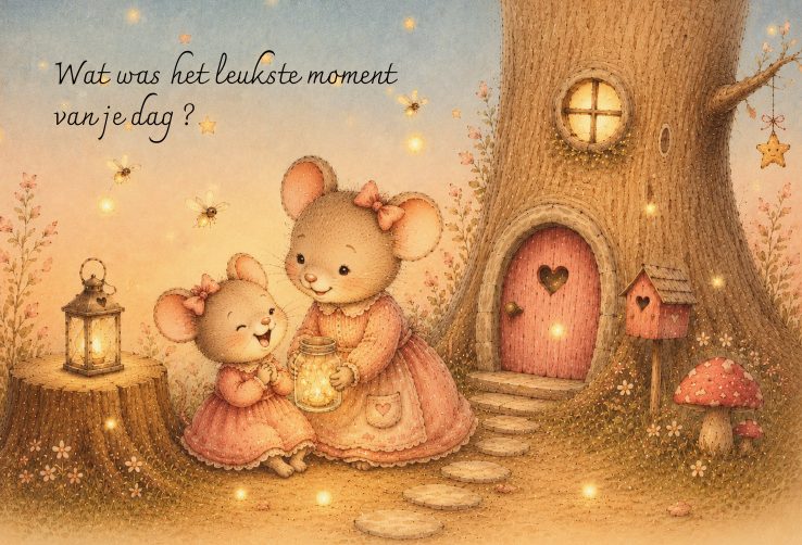 Mieneke Muis-kaart: Wat was het leukste moment van je dag?